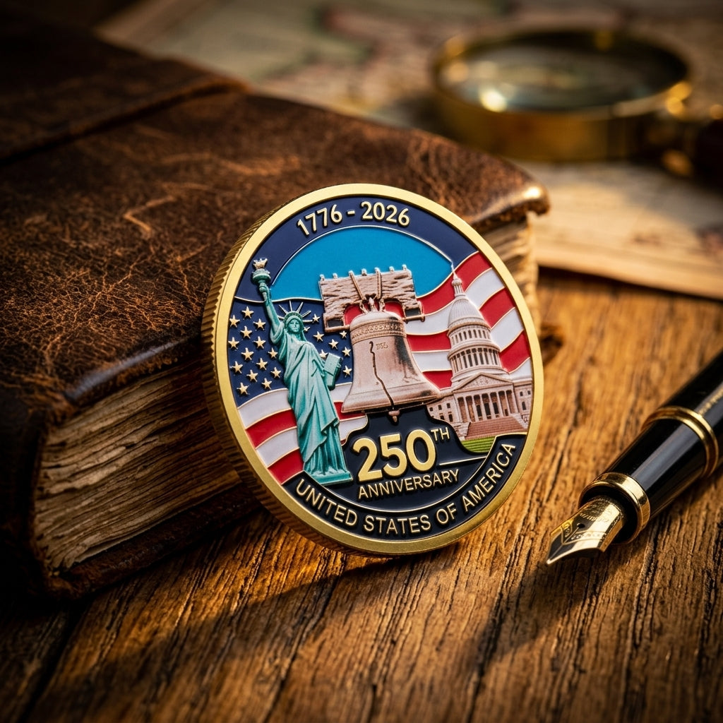 🔥LAST DAY 50% OFF✨9PCS USA 250th Anniversary Commemorative Coin Gift Set.