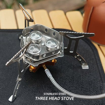 📢📢50% OFF !! ⏰Camping Gas Burner – 5800W, Piezo Ignition, Windproof 🔥.