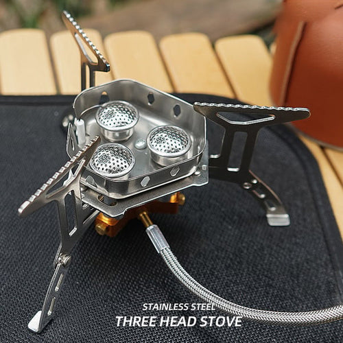 📢📢50% OFF !! ⏰Camping Gas Burner – 5800W, Piezo Ignition, Windproof 🔥.