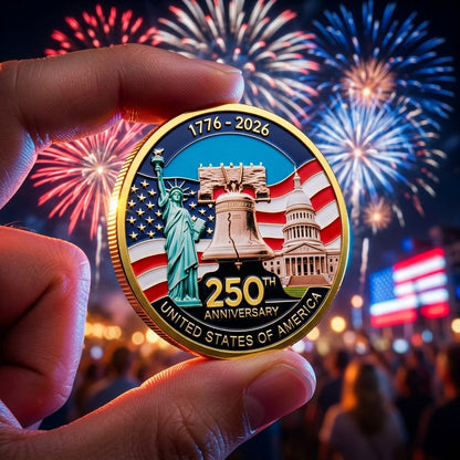 🔥LAST DAY 50% OFF✨9PCS USA 250th Anniversary Commemorative Coin Gift Set.