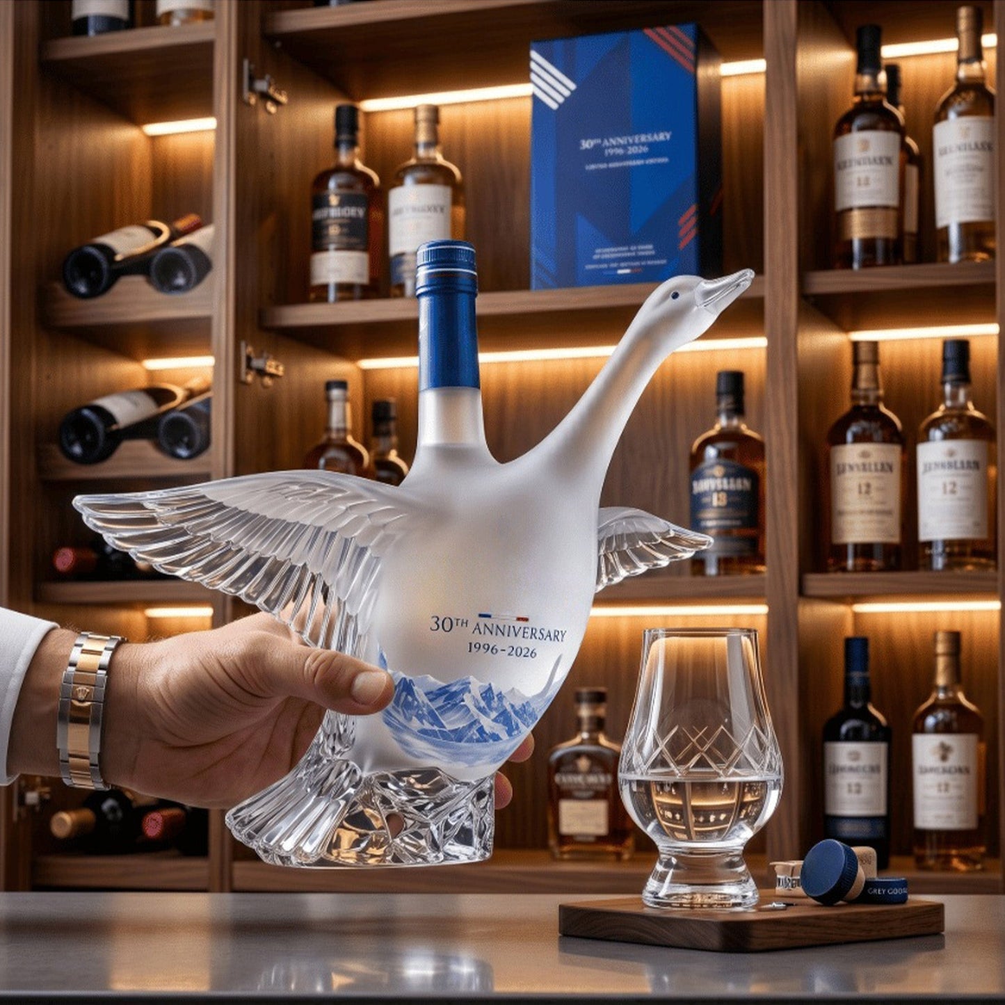 🪿  30th Anniversary 3D Sculpted Vodka Bottle