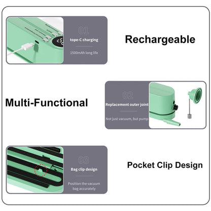 💥Portable Handheld Vacuum Food Preservation Packaging and Laminating Machine🍃.