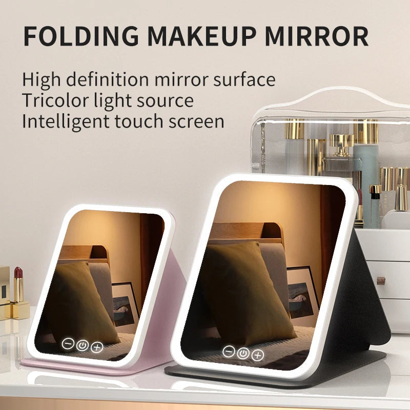 🌟LED Portable Folding Makeup Mirror.