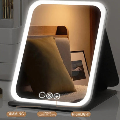 🌟LED Portable Folding Makeup Mirror.
