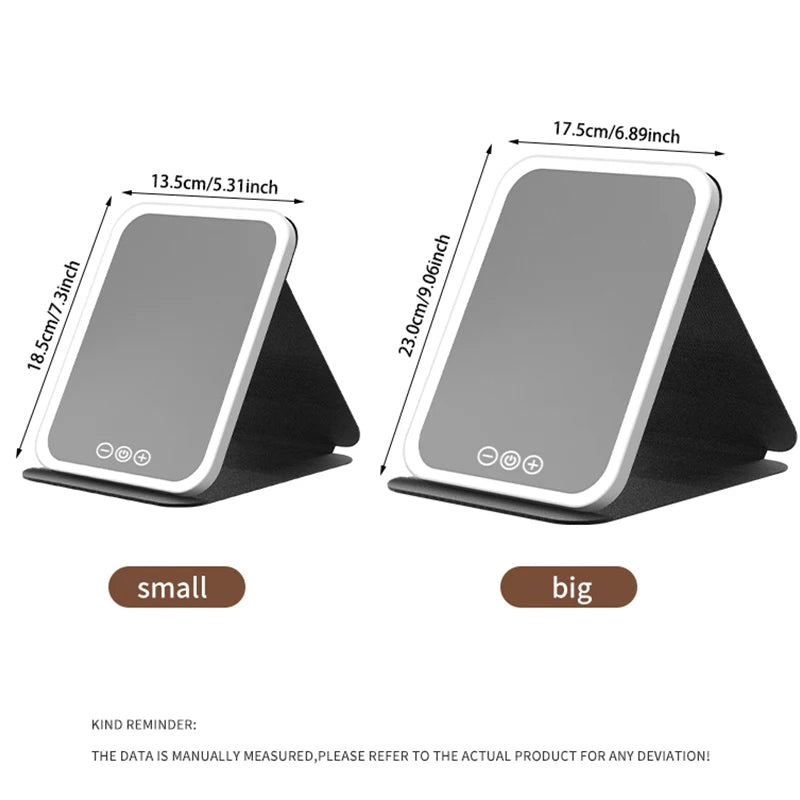 🌟LED Portable Folding Makeup Mirror.