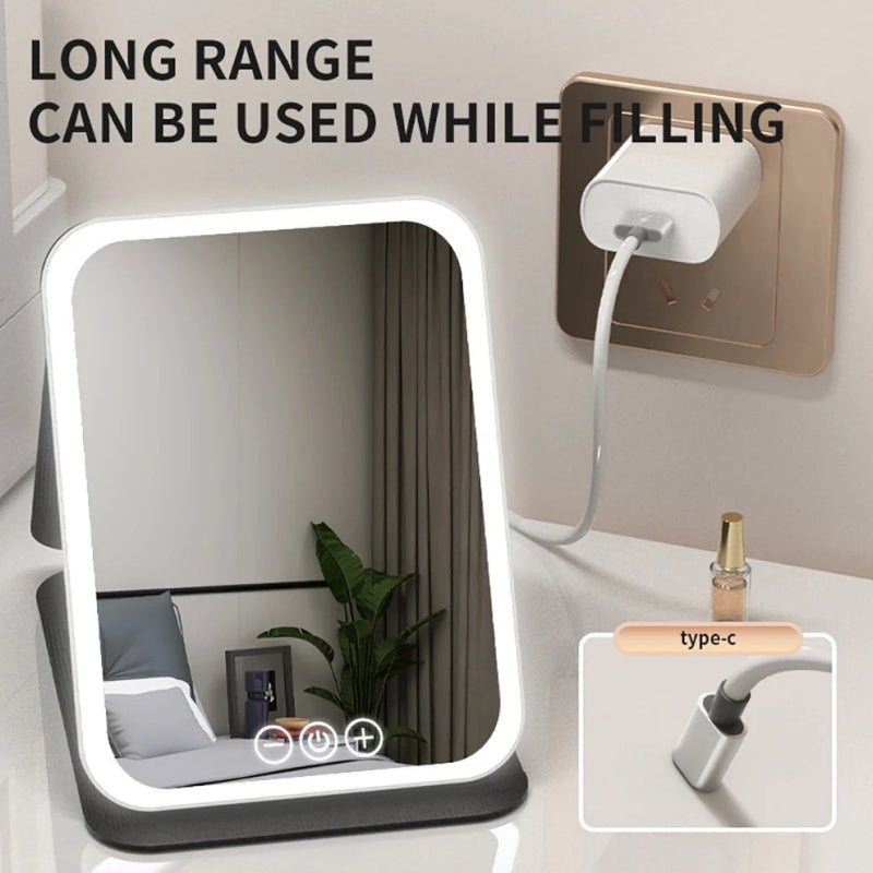 🌟LED Portable Folding Makeup Mirror.