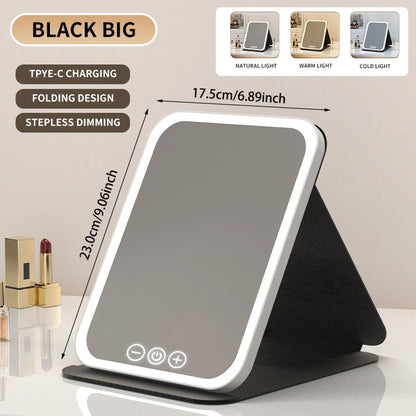 🌟LED Portable Folding Makeup Mirror.