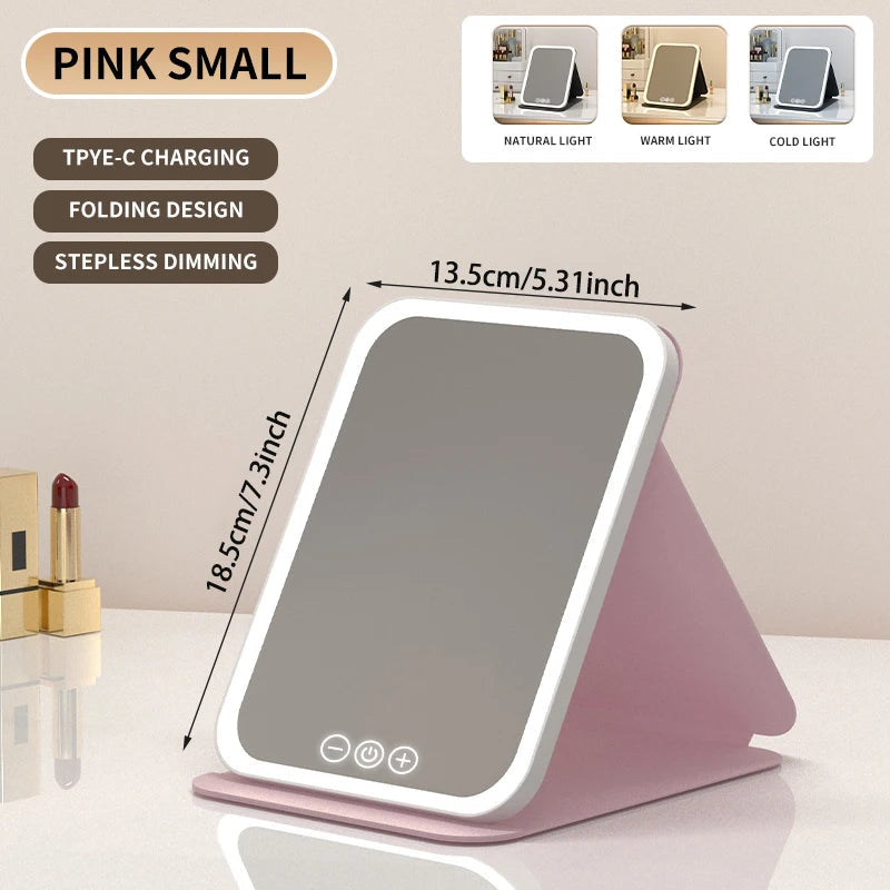 🌟LED Portable Folding Makeup Mirror.