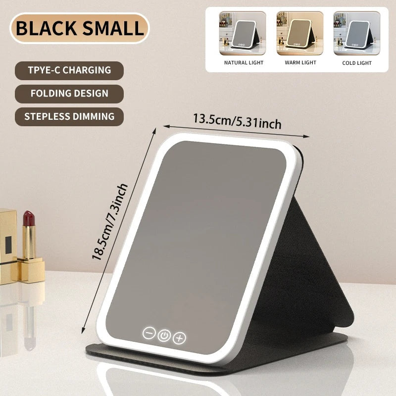 🌟LED Portable Folding Makeup Mirror.