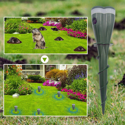 🔥New Arrival 2026🔥 Solar Powered Waterproof Screw Mole Repellent.