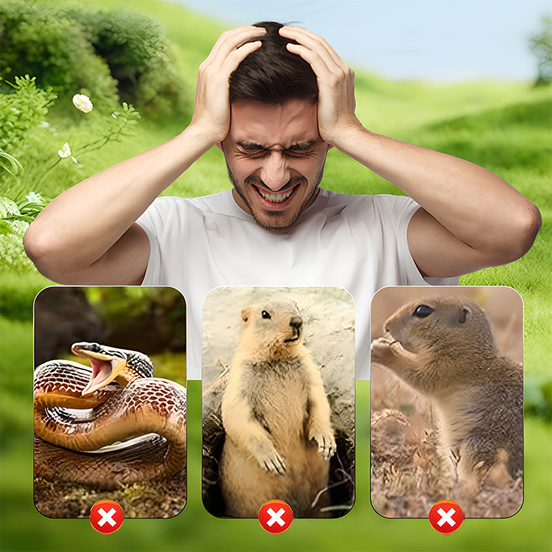 🔥New Arrival 2026🔥 Solar Powered Waterproof Screw Mole Repellent.