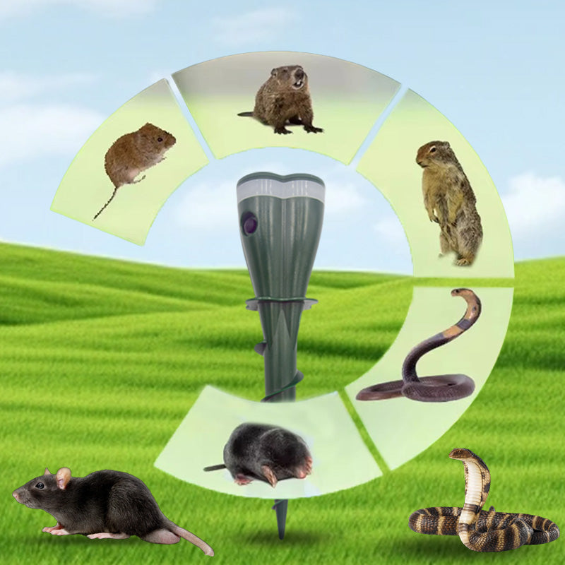 🔥New Arrival 2026🔥 Solar Powered Waterproof Screw Mole Repellent.