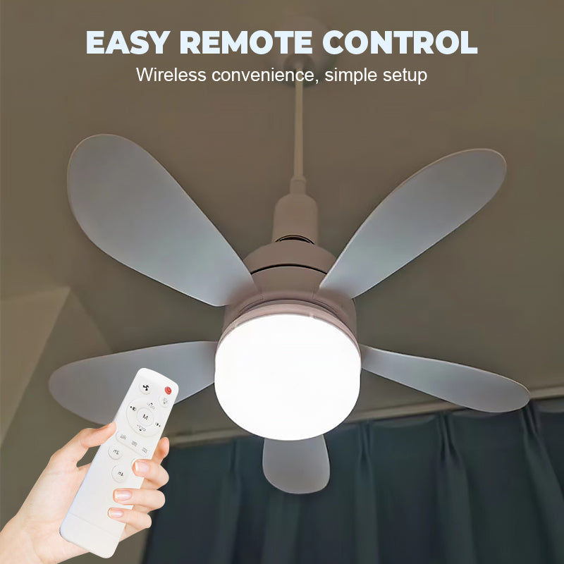 🔥LAST DAY - 50% OFF🌬️ 2-in-1 Remote-Controlled Ceiling Fan with LED Light – Energy-Efficient, Quiet Motor & Perfect for Home Comfort 🏠.