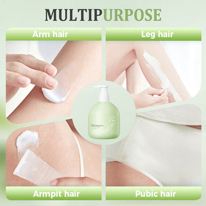 💥 Large-capacity Gentle Hair Removal Cream Set: Includes Hair Removal Cream + Smoothing Razor.