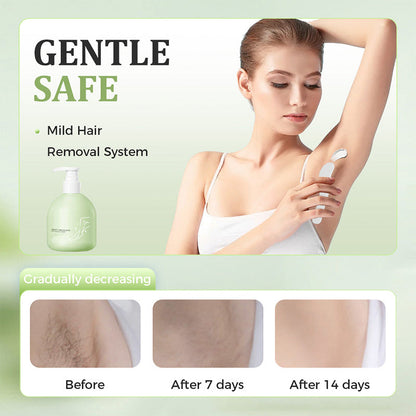 💥 Large-capacity Gentle Hair Removal Cream Set: Includes Hair Removal Cream + Smoothing Razor.