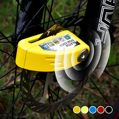 🔒 Motorcycle/bike disc lock with alarm | Immediate security and effective deterrent 🚨.