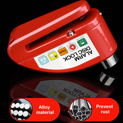 🔒 Motorcycle/bike disc lock with alarm | Immediate security and effective deterrent 🚨.