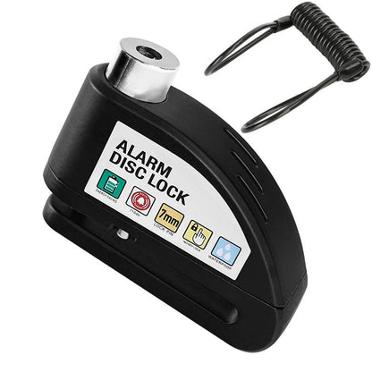 🔒 Motorcycle/bike disc lock with alarm | Immediate security and effective deterrent 🚨.