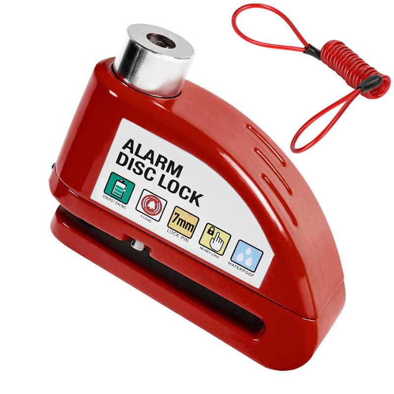 🔒 Motorcycle/bike disc lock with alarm | Immediate security and effective deterrent 🚨.