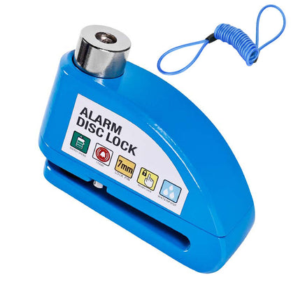 🔒 Motorcycle/bike disc lock with alarm | Immediate security and effective deterrent 🚨.