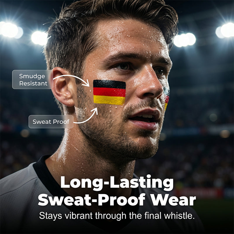 🏆 Last Day Special Price ! 🔥Buy 1 Get 1 Free🔥National Flag Face Paint Stick for Sports Fans.