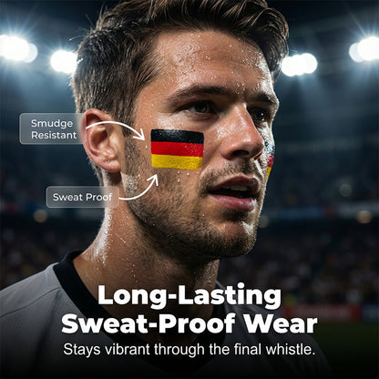 🏆 Last Day Special Price ! 🔥Buy 1 Get 1 Free🔥National Flag Face Paint Stick for Sports Fans.