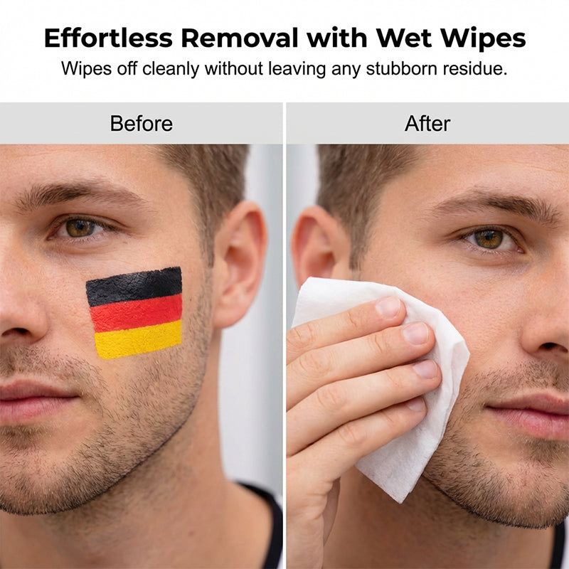 🏆 Last Day Special Price ! 🔥Buy 1 Get 1 Free🔥National Flag Face Paint Stick for Sports Fans.