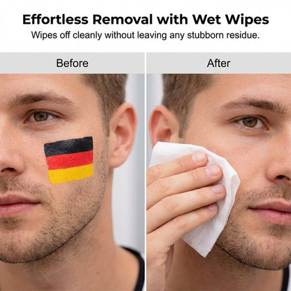 🏆 Last Day Special Price ! 🔥Buy 1 Get 1 Free🔥National Flag Face Paint Stick for Sports Fans.