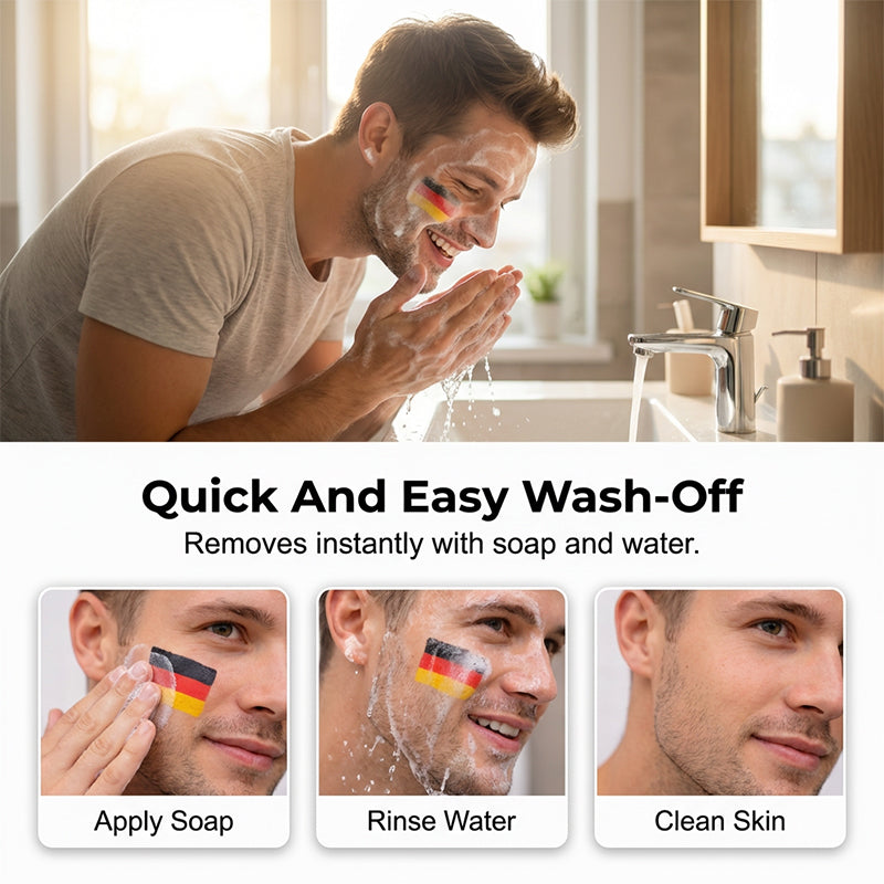 🏆 Last Day Special Price ! 🔥Buy 1 Get 1 Free🔥National Flag Face Paint Stick for Sports Fans.