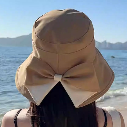👒 LIMITED-TIME 50% OFF! ✨ Wide Brim Sun Hat with Bow – Full Coverage, Foldable, Breathable 🌞.