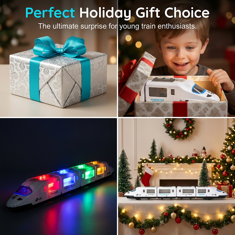 🚂 LIMITED-TIME 50% OFF! ✨ Electric Bullet Train Toy – Light-Up, Bump & Go, with Music 🎶.