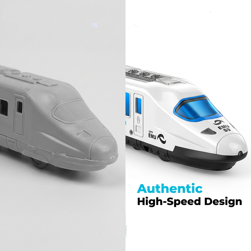 🚂 LIMITED-TIME 50% OFF! ✨ Electric Bullet Train Toy – Light-Up, Bump & Go, with Music 🎶.