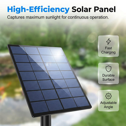 ☀️Solar Pond Aerator with Air Pump.
