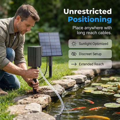 ☀️Solar Pond Aerator with Air Pump.