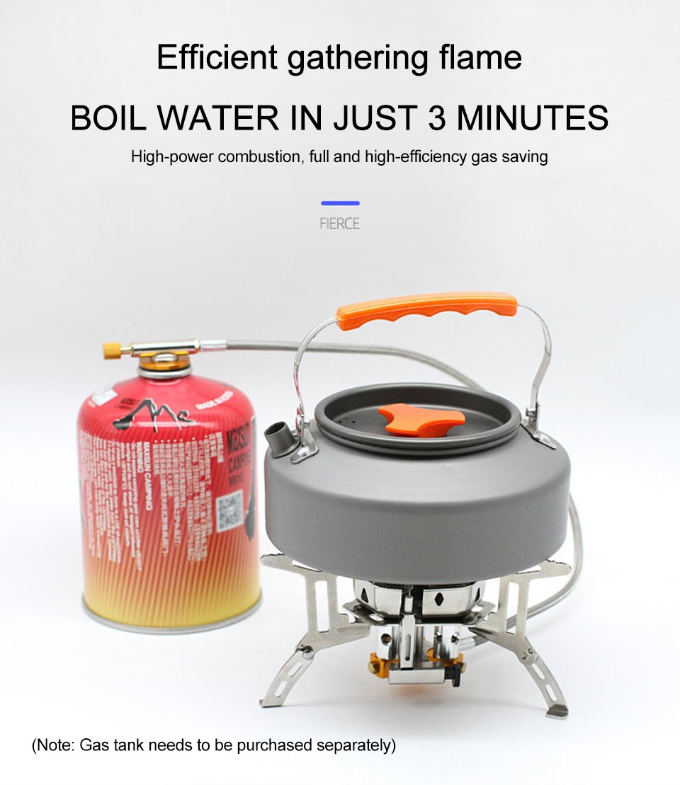 📢📢50% OFF !! ⏰Camping Gas Burner – 5800W, Piezo Ignition, Windproof 🔥.