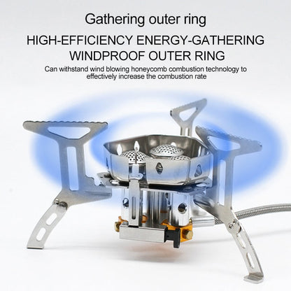 📢📢50% OFF !! ⏰Camping Gas Burner – 5800W, Piezo Ignition, Windproof 🔥.